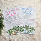 Personalised Christmas Eve Letter - Pink or Blue. Custom Kids Xmas Treat. Christmas Eve Box Fillers.