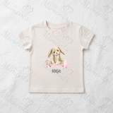 Personalised "My First Easter" Organic Cotton Baby Tee: Easter Bunny Design