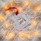 Personalised "First Christmas In Our New Home" Bauble. House Shaped Acrylic Xmas Tree Decoration