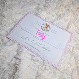 Personalised Easter Bunny Certificate. Custom Kids Treat for Easter Sunday.