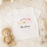 Personalised "My Very First Holiday" T-shirt. Custom Airport Outfit