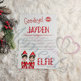 Personalised Elf Goodbye Letter - Christmas Eve - Boy & Girl Elf