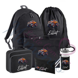 Personalised Mega Back To School Essentials Bundle - Monster Truck