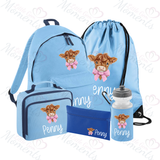 Personalised Mega Back To School Essentials Bundle - Highland Cow