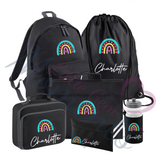 Personalised Mega Back To School Essentials Bundle Rainbow