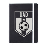 Football Badge Black A5 Notebook