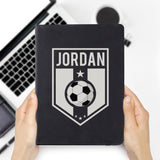 Football Badge Black A5 Notebook