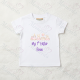 Personalised Baby "My 1st Easter" T-shirt - Easter Train Design