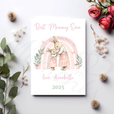 Personalised Happy Mother's Day Card. Fully Custom Card for Mum, Granny, Mummy