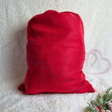 Personalised Personalised Luxury Plush Santa Sacks and Stocking Sets - Red or Grey