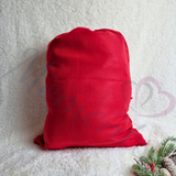 Personalised Personalised Luxury Plush Santa Sacks and Stocking Sets - Red or Grey