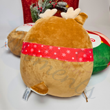 Personalised Reindeer Christmas Squidgy - 1st Christmas Reindeer Design