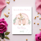 Personalised Happy Mother's Day Card. Fully Custom Card for Mum, Granny, Mummy