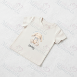 Personalised "My Very First Easter" Organic Cotton Baby Tee: Easter Bunny Design