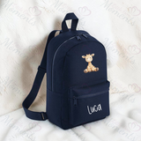 Personalised Kids Baby Giraffe Mini Backpack