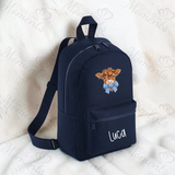 Personalised Kids Highland Cow Mini Backpack