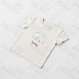 Personalised 2026 My First Easter Organic Cotton Baby Tee: Easter Bunny 2026 Design
