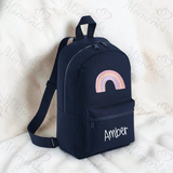 Personalised Kids Rainbow Mini Backpack