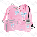 Personalised Mega Back To School Essentials Bundle - Gingham Bow