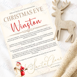 Personalised Christmas Eve Letter from Santa Claus. Custom Xmas Eve Box Filler - Santa Sack Design