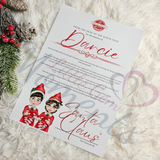 Personalised Elf Arrival Letter for December 1st - Boy & Girl Elf