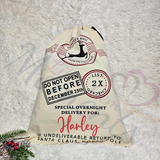 Personalised Christmas Special Delivery Santa Gift Sacks