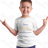 Personalised Class of 2026 Leavers Graduation T-shirt - 2026 Leavers Design