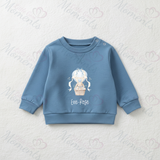 Personalised Happy Easter Sweatshirt. Custom Baby/Toddler/Kids Jumper - Hot Air Balloon Design