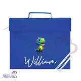 Personalised Cheeky Dinosaur School Book Bag