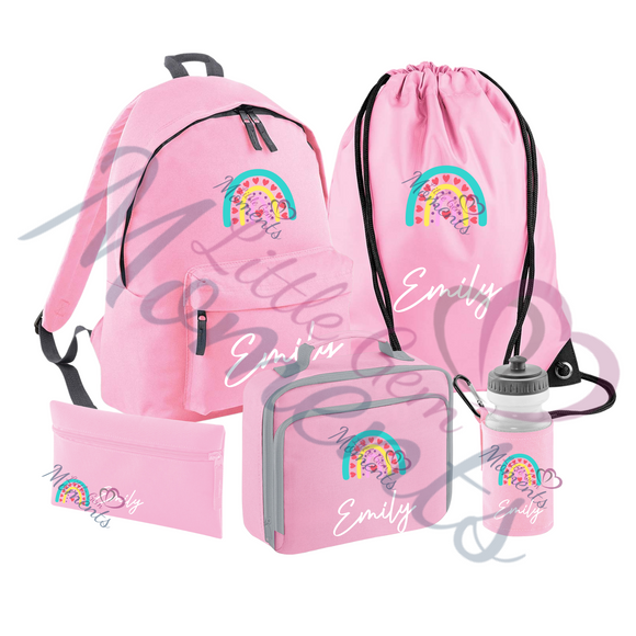 Personalised Mega Back To School Essentials Bundle Rainbow