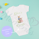 Personalised 1st Easter Baby Bodysuit. Custom Cute Baby Easter Outfit.