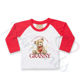Personalised My Valentine Is My...Long Sleeved Top. Custom Kids Valentine's Top - Red or Navy