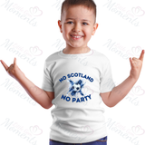 No Scotland No Party Scotland Football T-shirt for World Cup - Various Sizes - Design 3