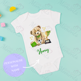Personalised World's Best Daddy Baby Bodysuit. Custom Cute Father's Day Baby Vest.
