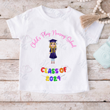 Personalised Nursery Graduation T-shirt with Fully Custom Character