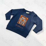 Personalised Skeleton Trio Kids Sweatshirt | Custom Halloween Toddler Top