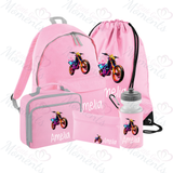 Personalised Mega Back To School Essentials Bundle - Neon Dirt Bike