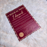 Personalised "A Magical Note" Tartan Santa Letter. Custom Christmas Eve Box Filler.