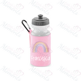 Personalised Rainbow School Water Bottle