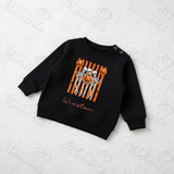Personalised Skeleton Trio Kids Sweatshirt | Custom Halloween Toddler Top