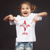 Personalised "It's Coming Home" England Football T-shirt for World Cup - All Sizes - Design 3