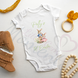 Personalised 1st Easter Baby Bodysuit. Custom Cute Baby Easter Outfit.