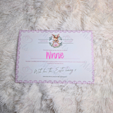 Personalised Easter Bunny Certificate. Custom Kids Treat for Easter Sunday.