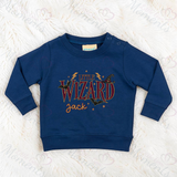 Personalised Little Wizard Baby Sweatshirt | Custom Halloween Toddler Top