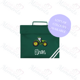 Personalised Mega Back To School Essentials Bundle - Embroidery Style Tractor