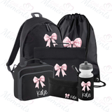 Personalised Mega Back To School Essentials Bundle - Gingham Bow