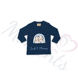 Personalised Happy Mother's Day Long Sleeved Top - Baby and Toddler - Mummy & Baby Bunny Design