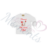 Personalised Mummy's Little Valentine Long Sleeved Top - Baby and Toddler - Elephant Design