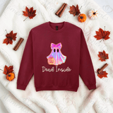Dead Inside With Ghost Sweatshirt | Adult Halloween Sweater | Available In A Huge Range Of Colours
