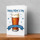 Personalised Happy Father's Day Card. Fun Fully Custom Card for Dad - Reason You Drink